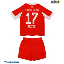 Camisa de Futebol Bayern Munich Michael Olise #17 Equipamento Principal Infantil 2025-26 Manga Curta (+ Calças curtas)